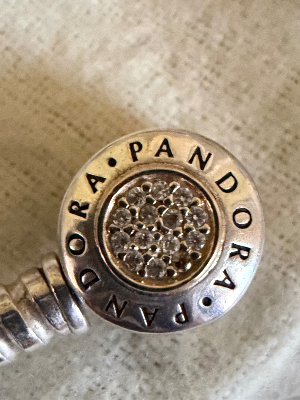 Pandora Signature Snake Bracelet with solid 14k gold and cz - 19cm length - Picture 4 of 12